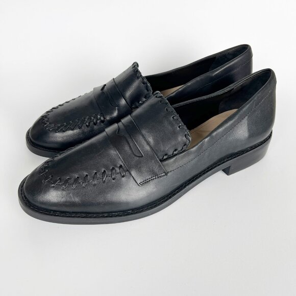 SCHUTZ Black Leather Loafers - Picture 5 of 11